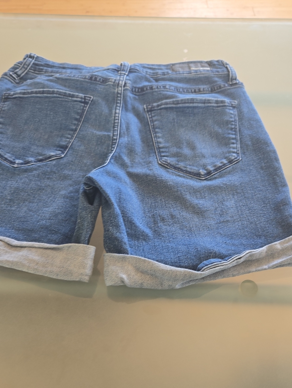 DKNY Blue Denim Roll-Cuff Women's Shorts